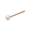 2mm Pearl Silver Straight Nose Stud NSKA-148p